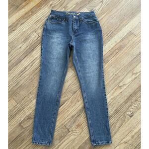 size 2 Seven 7 High Rise Tapered Skinny jeans 100%cotton denim Excllnt C